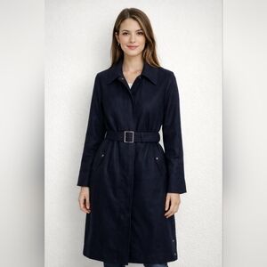 Marc New York Size 10 Wool Blend Navy Winter Coat